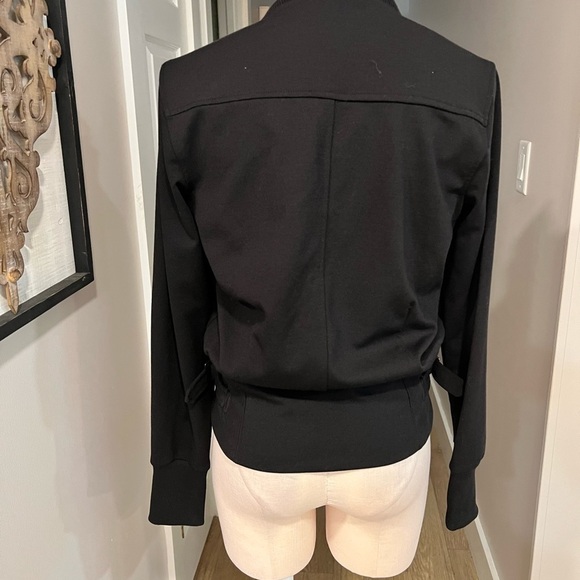 Apostrophe Black Utility Short Stile Zip Up Jacket - Picture 5 of 12